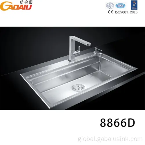 Large Single Bowl Kitchen Sink Excellent Home SUS 304 Stainless Kitchen Sink Supplier